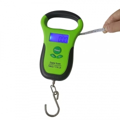 NS-3 50kg Handheld Electronic Scales Fish Scale Hook Tape Measure Household Handheld Luggage Scale