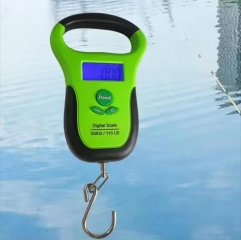 NS-3 50kg Handheld Electronic Scales Fish Scale Hook Tape Measure Household Handheld Luggage Scale