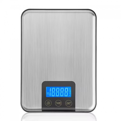 KF-12 5kg/1g High Precision Electronic Cooking Scale Digital Stainless Steel Household LCD Display Food Weight Digital Kitchen Scale