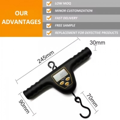OCS-31 50kg/10g Digital Fishing Weigh Scales T-Bar Handy Carp Hook 10g Accuracy Customizable OEM Support Including Measurement Tape