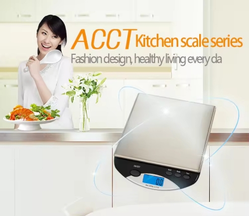 500I 6KG/1g,2KG/0.1g Multifunctional Stainless Steel LCD Display Electronic Kitchen Scale Battery Operated Digital Weight Measuring Device