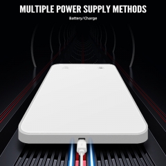 CK2253E-N 15kg/1g High Accuracy Digital Kitchen Scales Large White Glass Electronic Nutrition Scale with LED Display for Baking Use