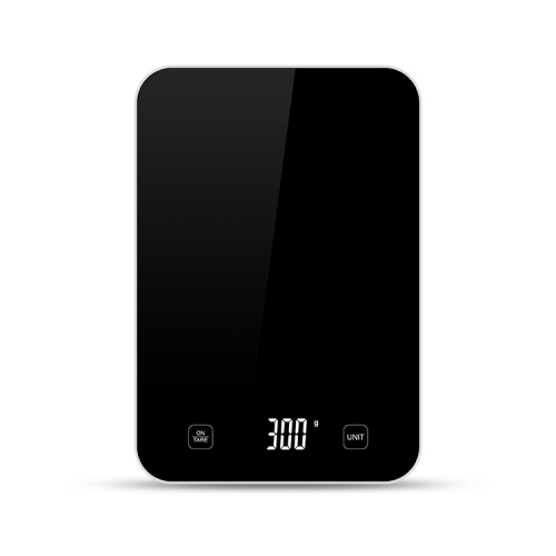 CK2253E-N 15kg/1g High Accuracy Digital Kitchen Scales Large White Glass Electronic Nutrition Scale with LED Display for Baking Use