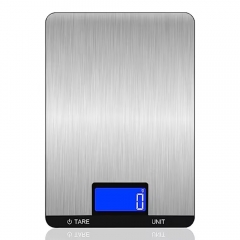 AJY-A10 304 Stainless Steel Digital Kitchen Food Scale LCD Display Electronic Weight Measuring Device Battery Powered
