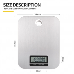 ZD-10 5kg/1g Digital Kitchen Scale Electronic Scale Food Weight Measuring Kitchen Electronics Gadgets