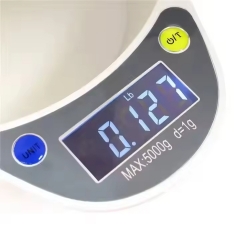 C320 5kg/1g Kitchen Electronic Scale, Household Baking Bread Pastry Flour Weighing Scale, High-definition LCD Display Kitchen Scale
