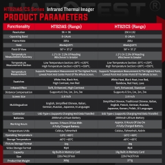 HT821CS -20°C~550°C With 10LANGUAGES TO CHOOSEFROM High-Resolution Handheld Precision Infrared Thermal Imager Power Failure Floor Heating Leak Detector
