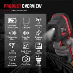 HT821B -20~400°C High-Resolution Handheld Precision Infrared Thermal Imager Power Failure Floor Heating Leak Detector