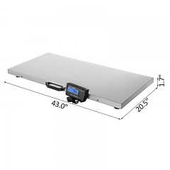 CRS-3115-300kg 300kg/0.1kg Stainless Steel Electronic Scale for Sheep Pet Animal Dog Blue Backlight LCD Display