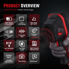 HT821CS -20°C~550°C With 10LANGUAGES TO CHOOSEFROM High-Resolution Handheld Precision Infrared Thermal Imager Power Failure Floor Heating Leak Detector