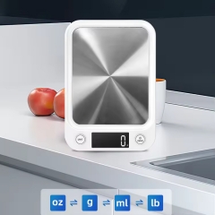 EC5403 5kg/1g Electric Kitchen Weight Scale Stainless Steel Digital Food Cooking Scale for Home