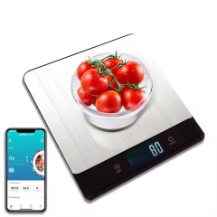 EC523-BT New Smart Digital with 649 Kinds Food Datas Large Platform 5kg Food Weighing Kitchen Scale for Chicken