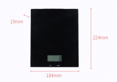 EC1401 8Kg/1g Electronic Lcd Digital Black Kitchen Scale Balance De Cuisine Digital Weighing Food Scale