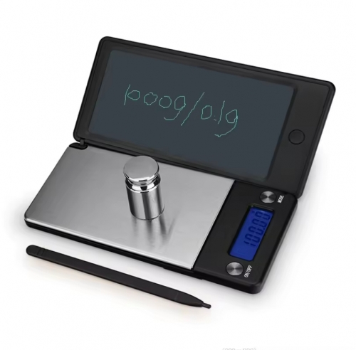 JL809 Multifunctional Digital Kitchen Scale with Handwriting Pad Stainless Steel Platform Auto Shutoff 1000g/0.1g Capacity