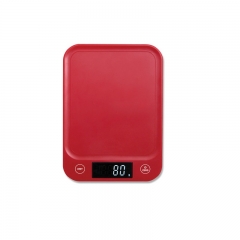 EC5403-Red 5kg/1g Kitchen Electronic Scale Home Multi-functional Gram Scale Food Baking Fruit Weighing Food Scale