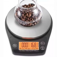 NS-CF2 2-1000g/0.1g 3kg/1g Electronic Coffee Scale Accurate to 0.1g with Custom LCD Display Metal Construction for Weighing