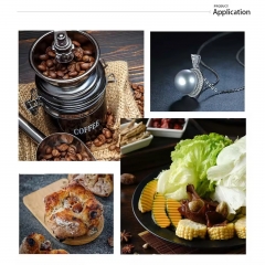 NS-CF2 2-1000g/0.1g 3kg/1g Electronic Coffee Scale Accurate to 0.1g with Custom LCD Display Metal Construction for Weighing