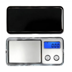 ACCT908 100g/0.01g Silver Digital Rectangular Mini Digital Pocket Scale with Lid 300g Capacity High Precision Customizable Home Weight Measuring