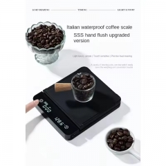 CS-06 3kg/0.1g Waterproof USB Charging Coffee Scale Measures Coffee with Accuracy-Power Source Battery Food Scale
