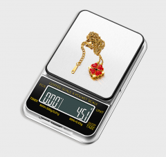 KL605 500g/0.01g Electronic Jewelry Scale, High-precision Portable Small Jewelry Scale, LCD Digital Display, Carat Scale With TImer