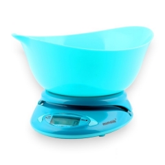 KK11-B 5kg/1g Food Baking Household Bowl Scale Stainless Steel Bowl Kitchen Weighing Scale