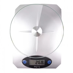 KE-5-5000g 5kg/1g Glass Digital Best Kitchen Scales Popular Design Kitchen Food Weight Electronic Scale