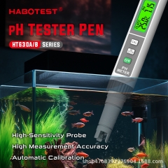 HT630A/B High Precision Digital Water Quality Monitor Tester PH Temperature Meter Backlight Data Hold for Aquariums Custom ODM