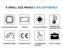 MD-2721 Factory Supply 5 in 1 Multi-Functional Online Water Analyzer TDS PH EC Temp Humidity Detector for Aquaculture