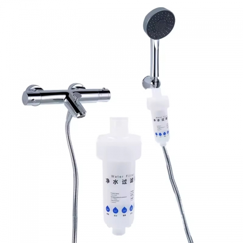 Water Filter-017 ortable Home Use Anti Scale Shower Filters Tap Faucet Water Prefilter Shower Head Filter