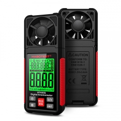 HABOTEST HT605/HT605S High Precision Digital Handheld Anemometer Measures Air Velocity Temperature Humidity Auto Power Measurement