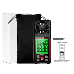 HABOTEST HT605/HT605S High Precision Digital Handheld Anemometer Measures Air Velocity Temperature Humidity Auto Power Measurement