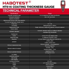 HT616 High Precision Coating Thickness Gauge Car Paint Detector and Film Meter with