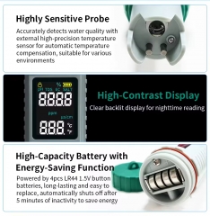 MF-X51 Newly Launched 5-in-1 Multi-Function Water Quality Tester X51 | TDS/PH/EC/Salinity/Temp Pocket Size,Replaceable Probe OEM ODM