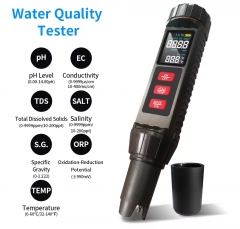 MF-X71 New Arrival 7 in 1 PH TDS EC TEMP Salinity ORP S.G. Water PH Tester Digital Meter for Aquaculture CE Approved