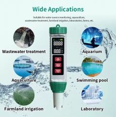 MF-X51 Newly Launched 5-in-1 Multi-Function Water Quality Tester X51 | TDS/PH/EC/Salinity/Temp Pocket Size,Replaceable Probe OEM ODM