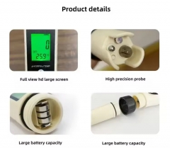 WB-C200 Portable 4-in-1 Water Quality Test Pen with Backlight Hy-drogen-Rich Water Tester for Hy-drogen Ion Content PH ORP H2 TEMP