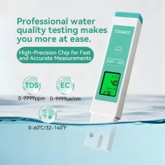 TDS-A13 3 in 1 Tds Meter with Backlight Ec Tds Senor Ec Tester Water Quality Tester for Drink Water Hardness Detector