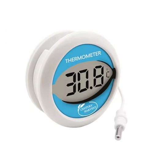 S-W10 Digital Thermometer With Magnet Round Shape Window Thermometer Small Mini Fridge Freezer Thermometer