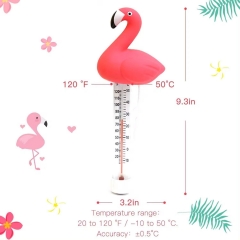 SP70789124 Household Cute Floating Pool Thermometer Duck Fish Flamingo Shape, Water Temperature Gauge for Hot Tub Spa