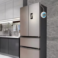 S-W10 Digital Thermometer With Magnet Round Shape Window Thermometer Small Mini Fridge Freezer Thermometer