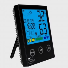 CH-909 Alarm Clock Wall Temperature Indoor LCD Baby Room Household Electronic Hygrometer Thermometer