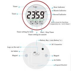 CH-110 Multifunction Indoor & Barbecue Thermometer and Timer Oven Cooking Digital Wireless Meat Kitchen Candy Thermometer