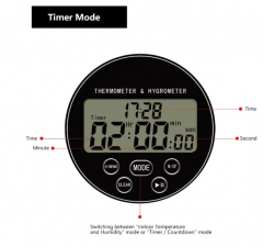 CH-918 Desktop Digital Thermometer Hygrometer with Timer Countdown Backlight Max Min Temperature Humidity Display OEM Available