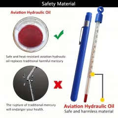 KTL-2  Glass Wine Thermometer with Plastic Case, -40 to 50°C Pocket Home Brewing Thermometer