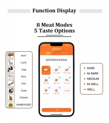 CH-610 Wireless Meat Food Thermometer Smart Meat Thermometer Bluetooth BBQ Food Thermometer 4 Probes