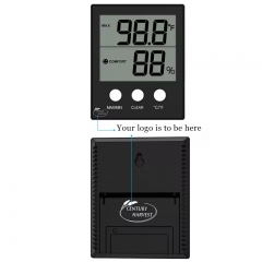 CH-905 Digital Temperature and Humidity Meter With Data Record Indoor Thermometer Wall Clock Thermometer