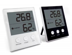 CH-905 Digital Temperature and Humidity Meter With Data Record Indoor Thermometer Wall Clock Thermometer
