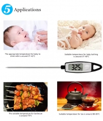 CH-105 Long Probe Digital Kitchen Thermometer and Meat Food Thermometer Instant Read Meat and Candy Thermometers