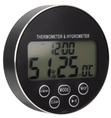 CH-918 Desktop Digital Thermometer Hygrometer with Timer Countdown Backlight Max Min Temperature Humidity Display OEM Available