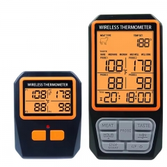 CH-216 Digital Kitchen Timer Temperature Alarm Wireless Meat Food Thermometer Four Probe Wireless Grill Oven BBQ Thermometer